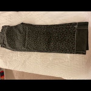 Oneteaspoon green leopard starlight jeans